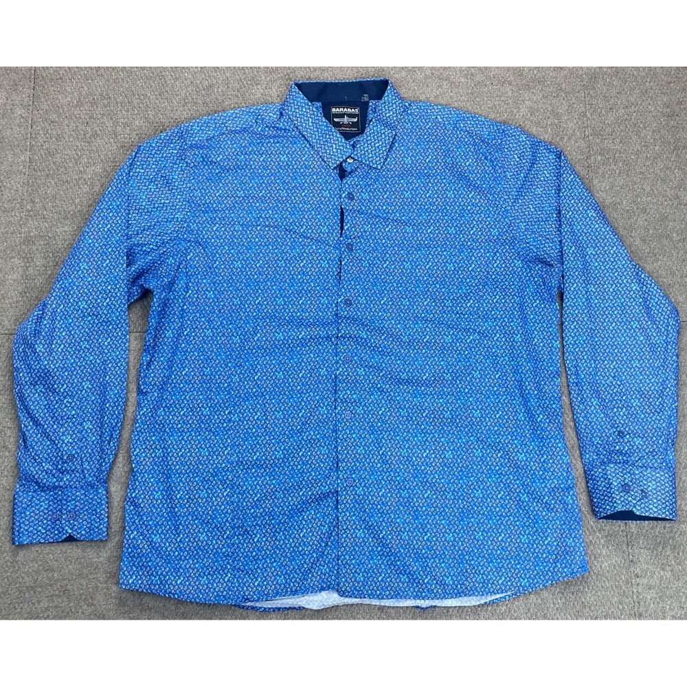 Barabas Men's Button Up‎ Long Sleeve Dress Shirt Size 3XL